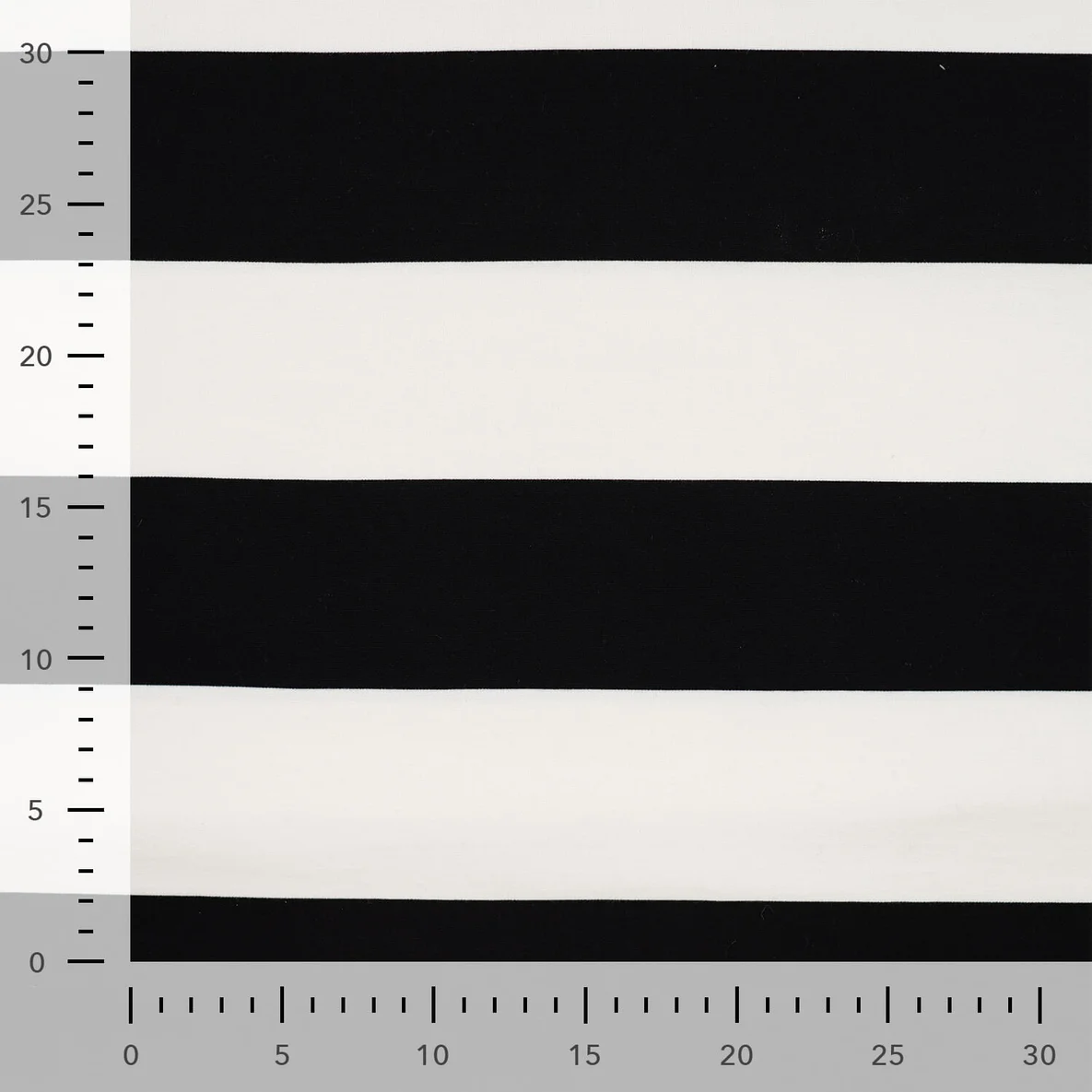 Romanit Jersey Blockstreifen Schwarz Ecru