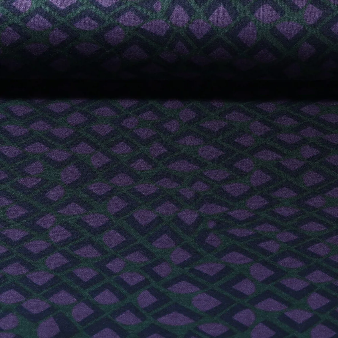 Romanit Jersey Bogenmuster Lila