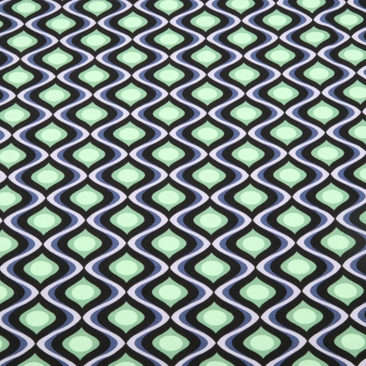 Romanit Jersey Grafisch Blau Grün