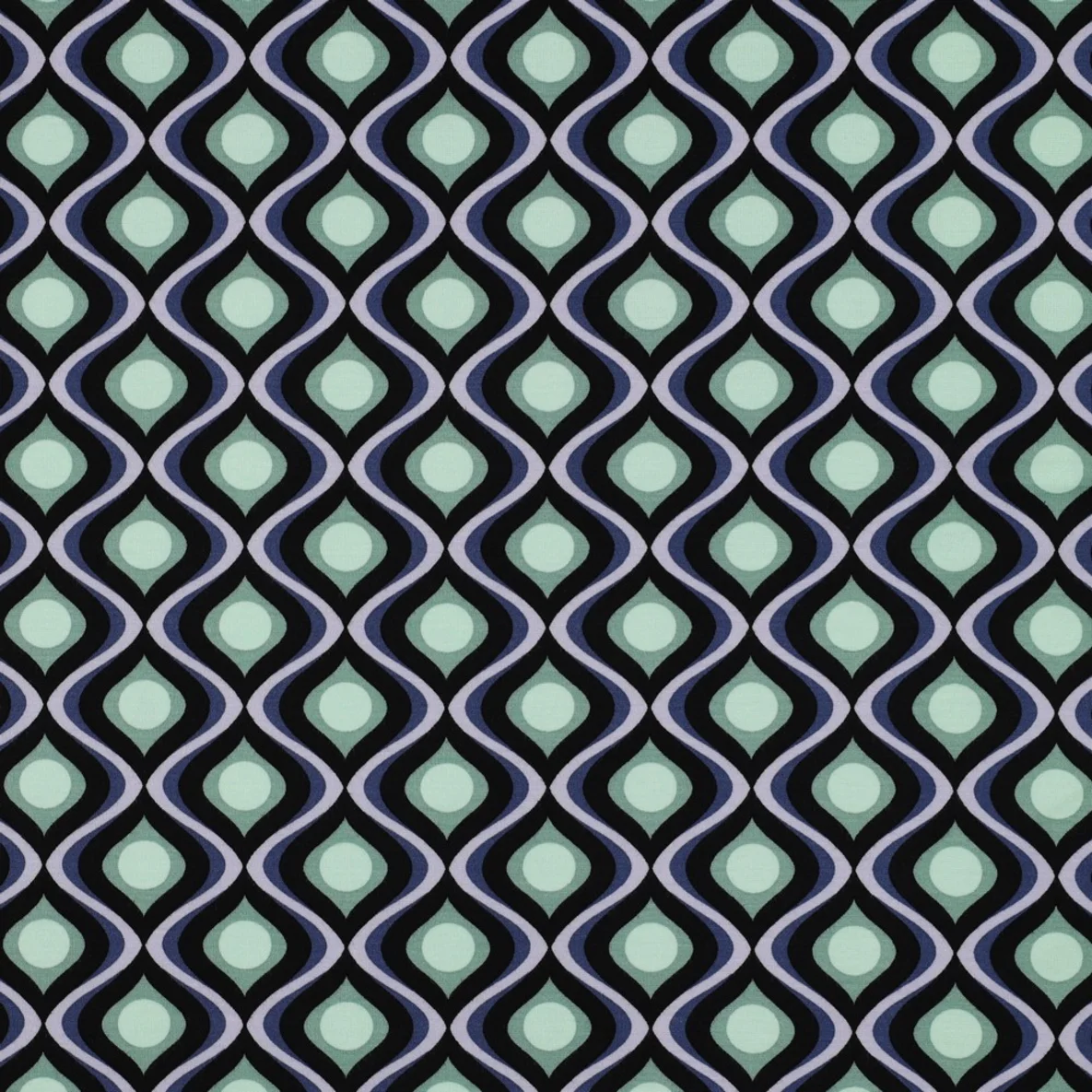 Romanit Jersey Grafisch Blau Grün