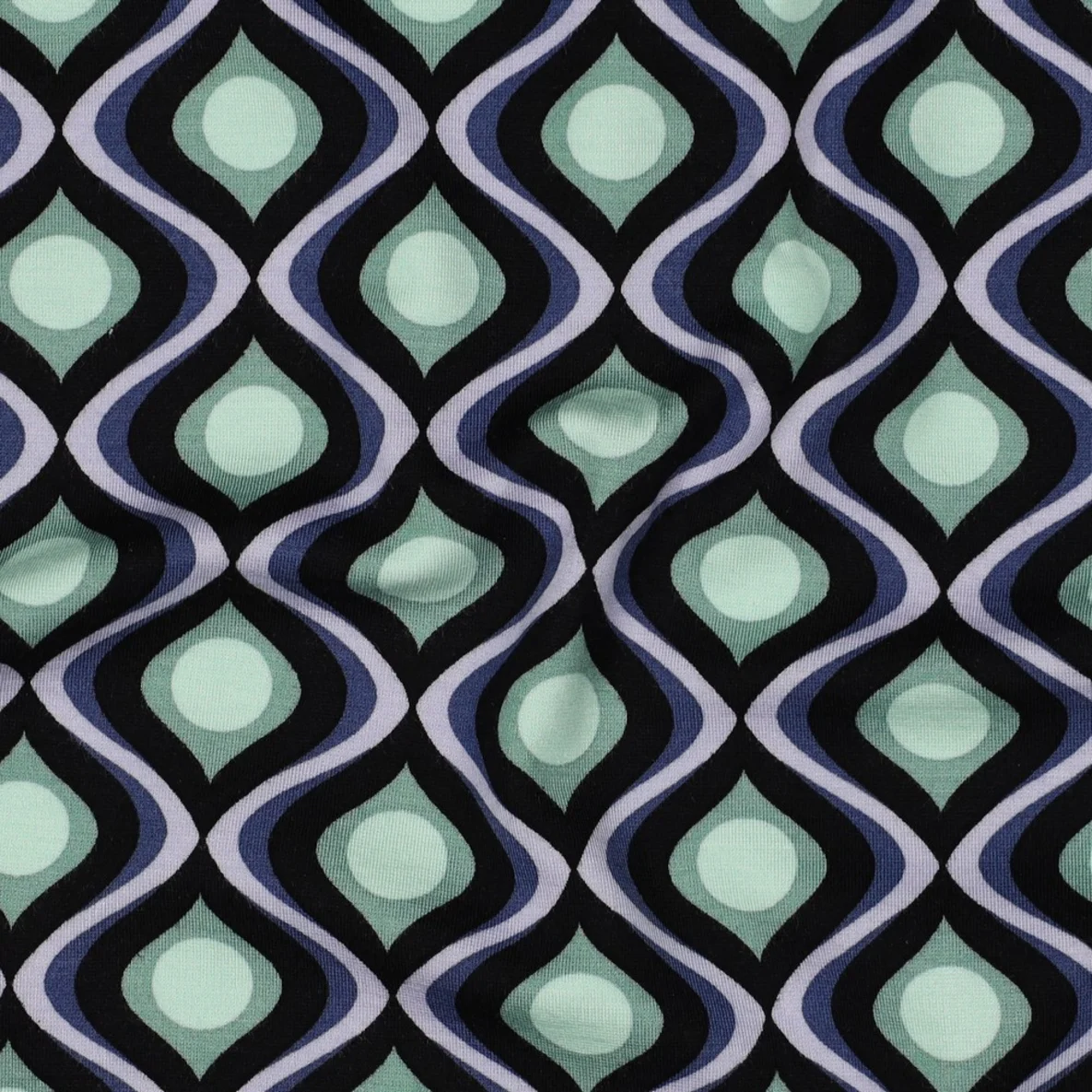 Romanit Jersey Grafisch Blau Grün