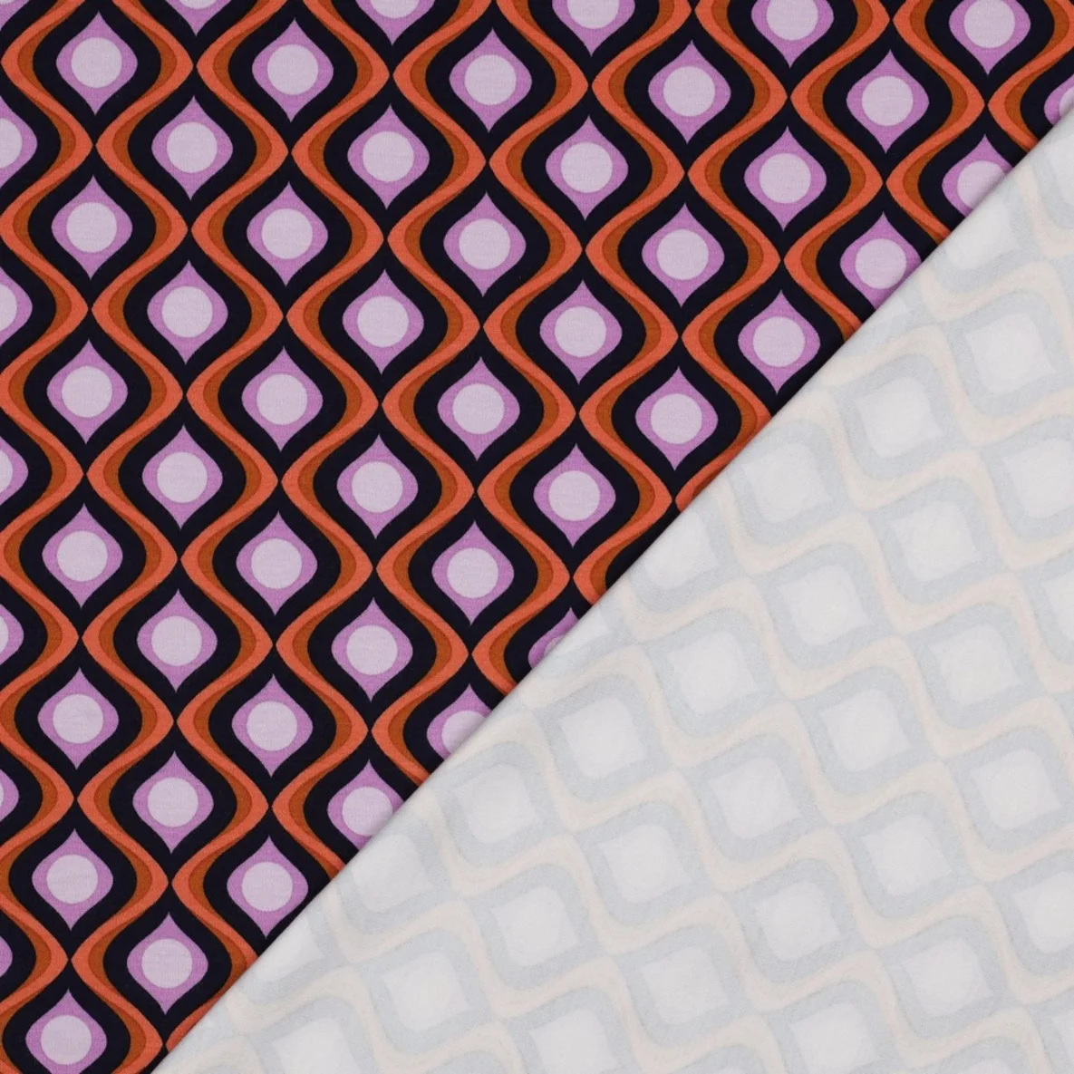 Romanit Jersey Grafisch Orange Lila