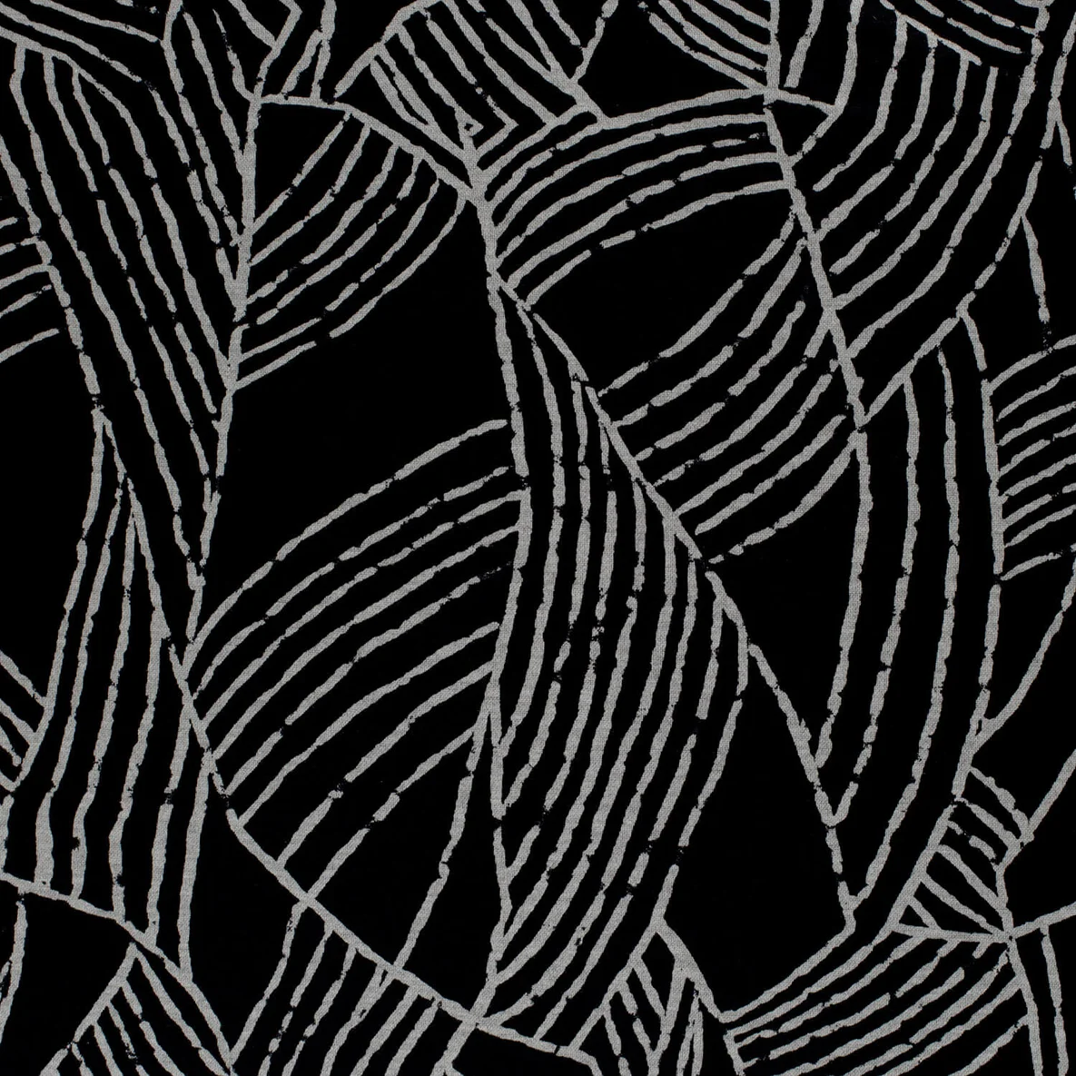 Romanit Jersey Linien Schwarz Silbergrau