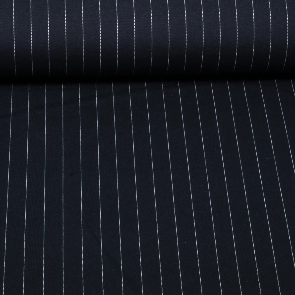 Romanit-Jersey Nadelstreifen 15mm Navy