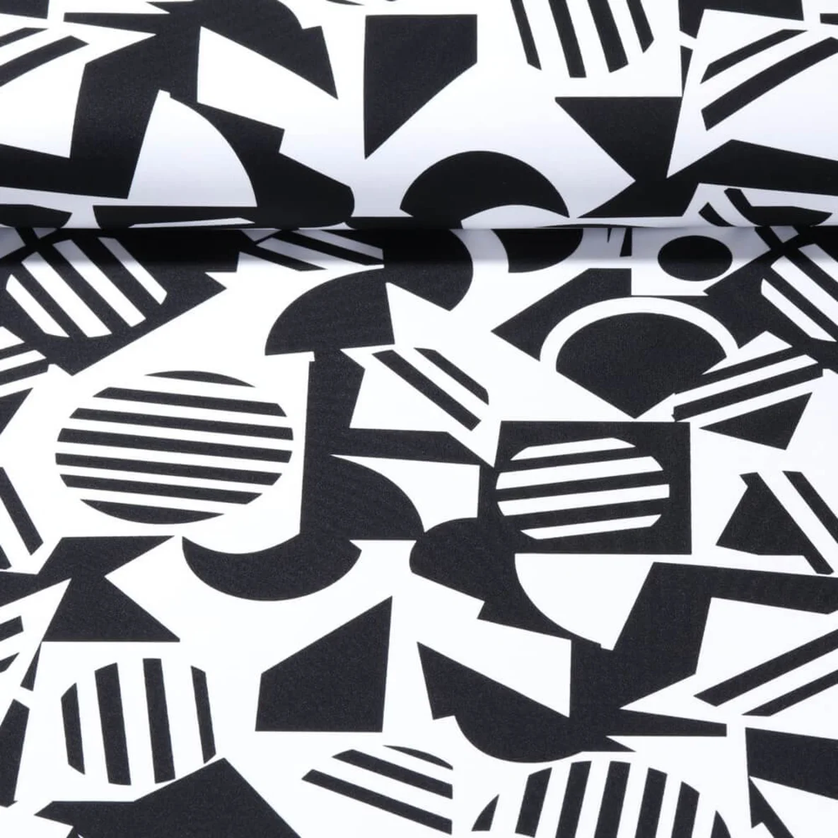 Romanit Jersey Travel Black-White Geo