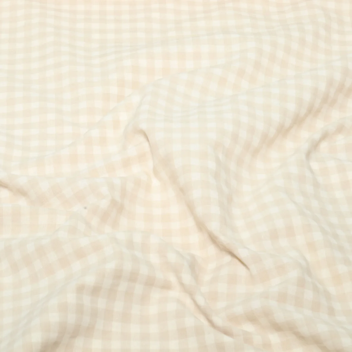 Seersucker Karo Beige Ecru