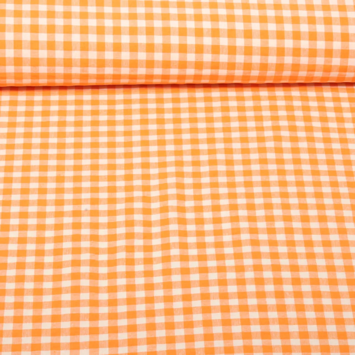 Seersucker Karo Orange Beige