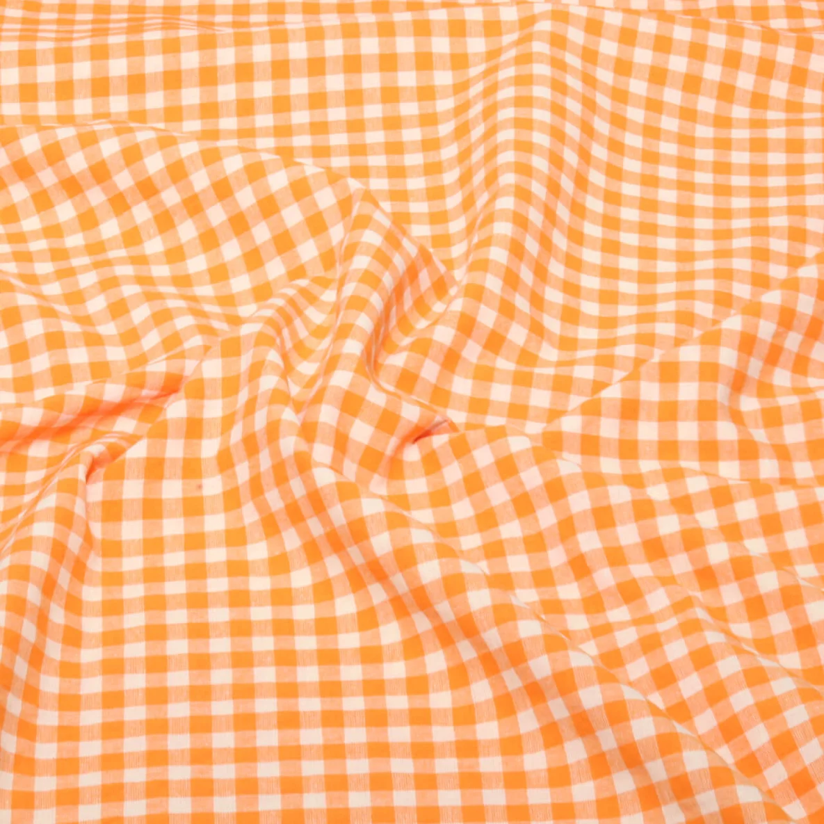 Seersucker Karo Orange Beige