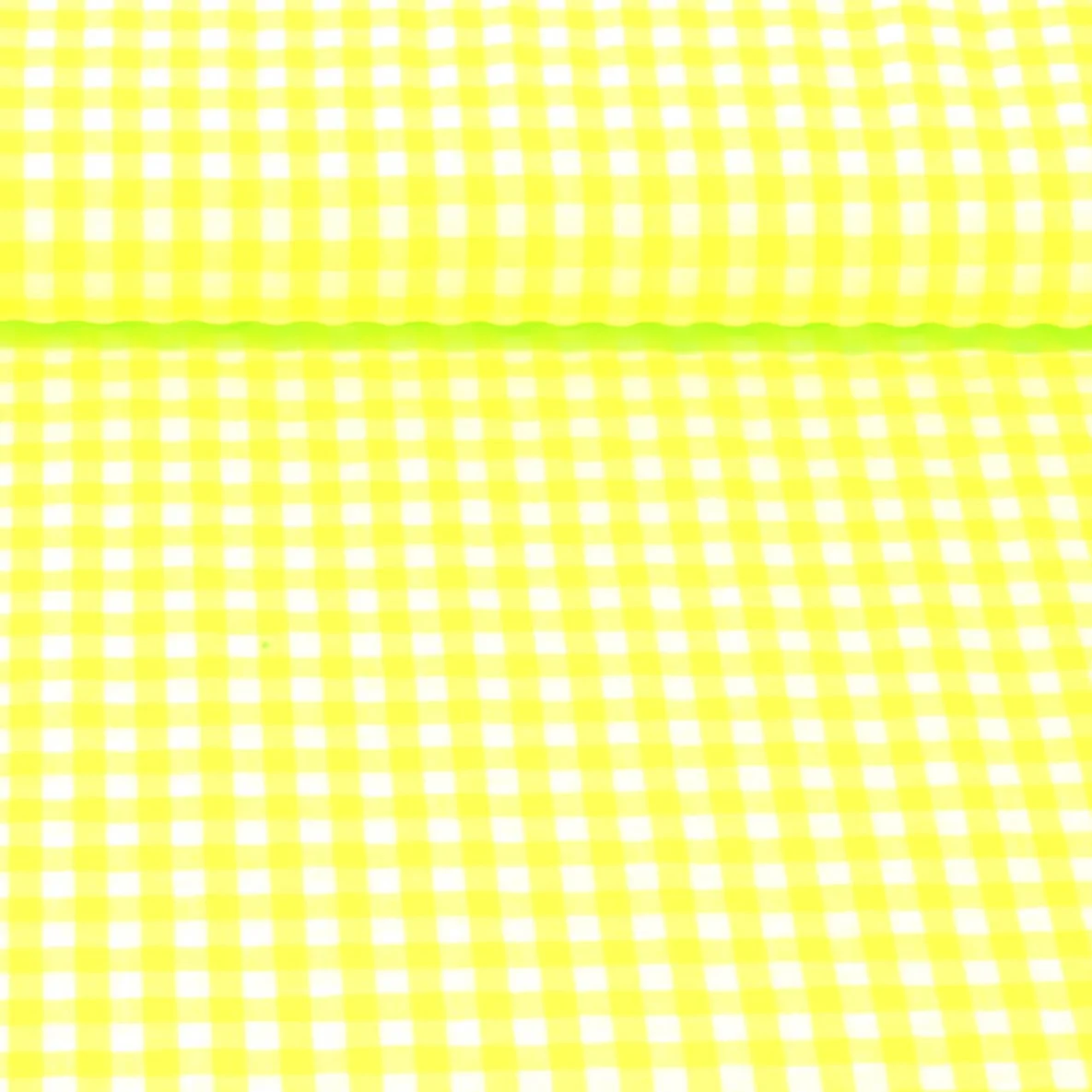 Seersucker Karo XL Neon Gelb