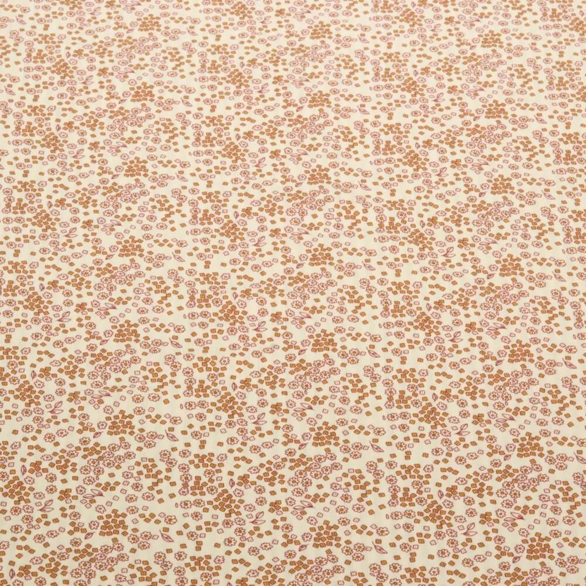 Seersucker Mini Blumen Vintage Orange