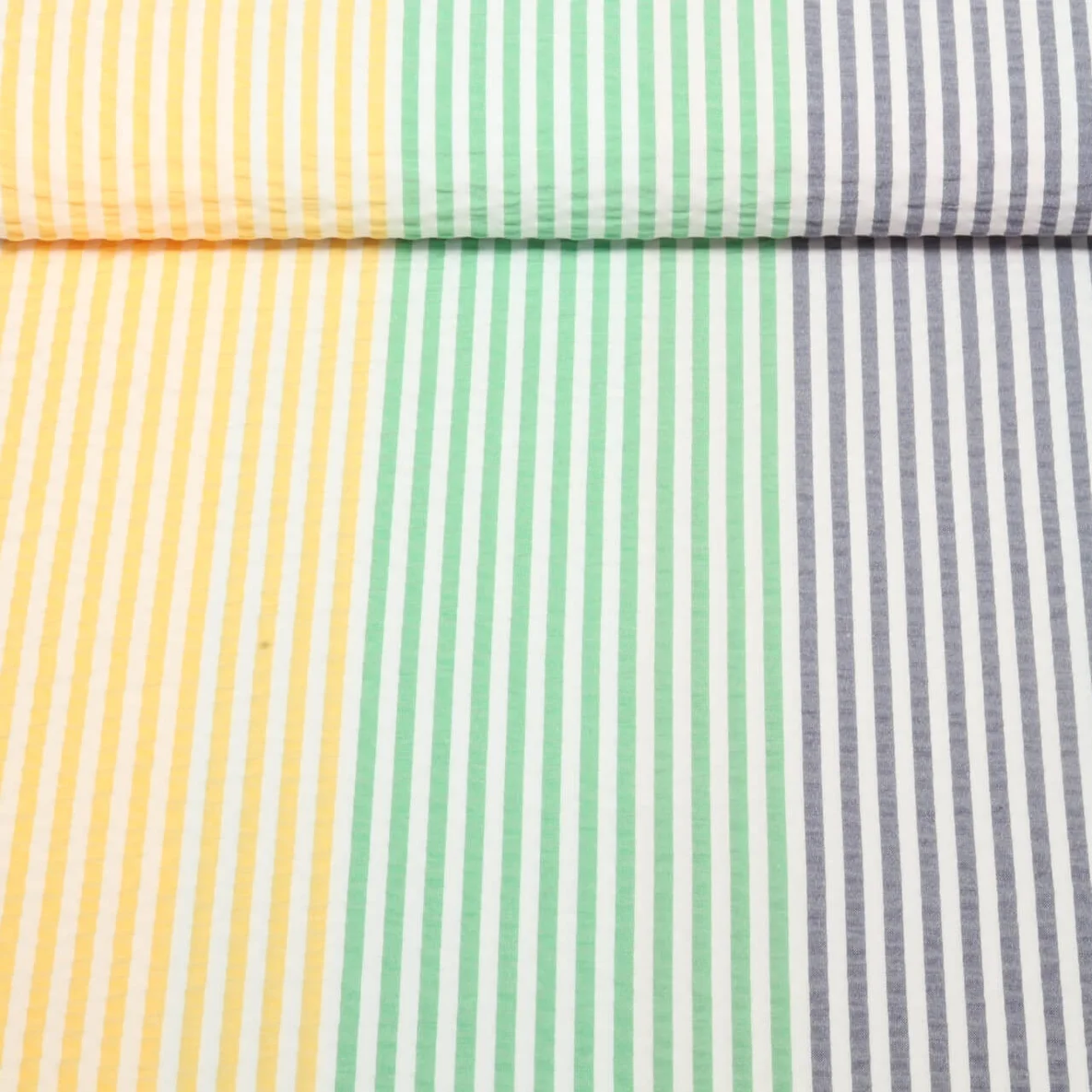 Seersucker Streifen Multicolor