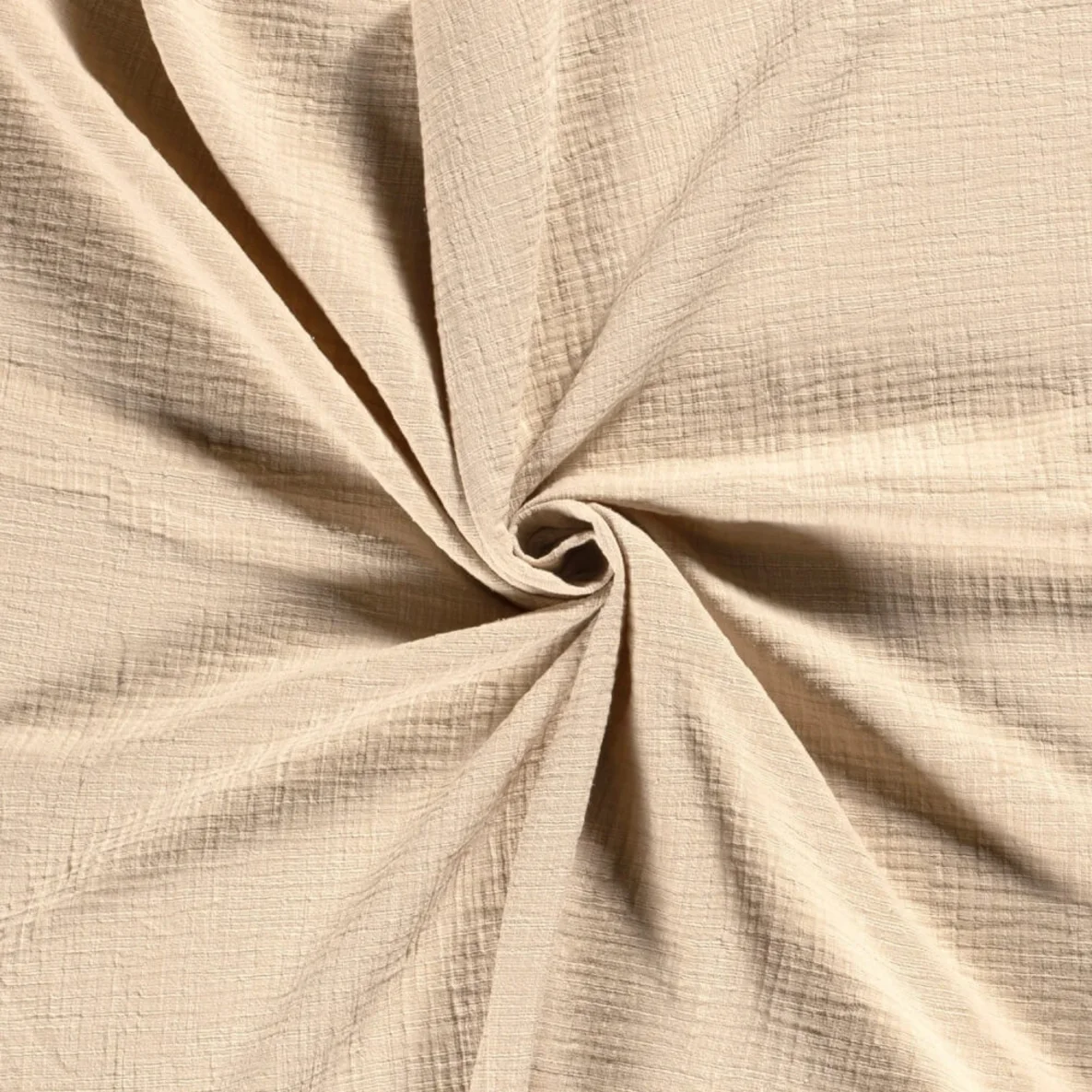 Slub Musselin "Cassie" Sand