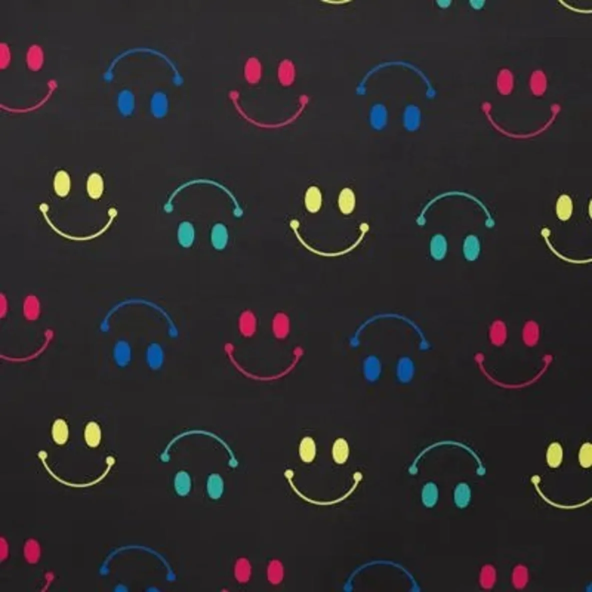 Softshell Smileys Schwarz Bunt