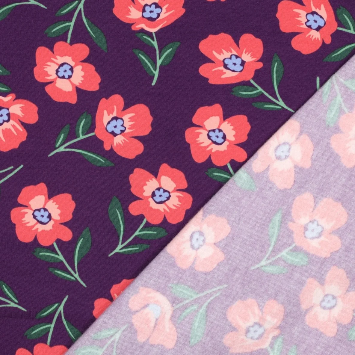 Softsweat Mohnblumen Lila