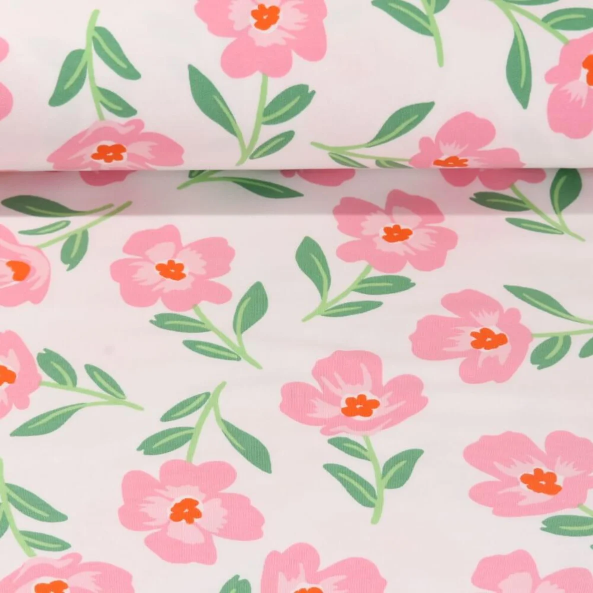 Softsweat Mohnblumen Weiß