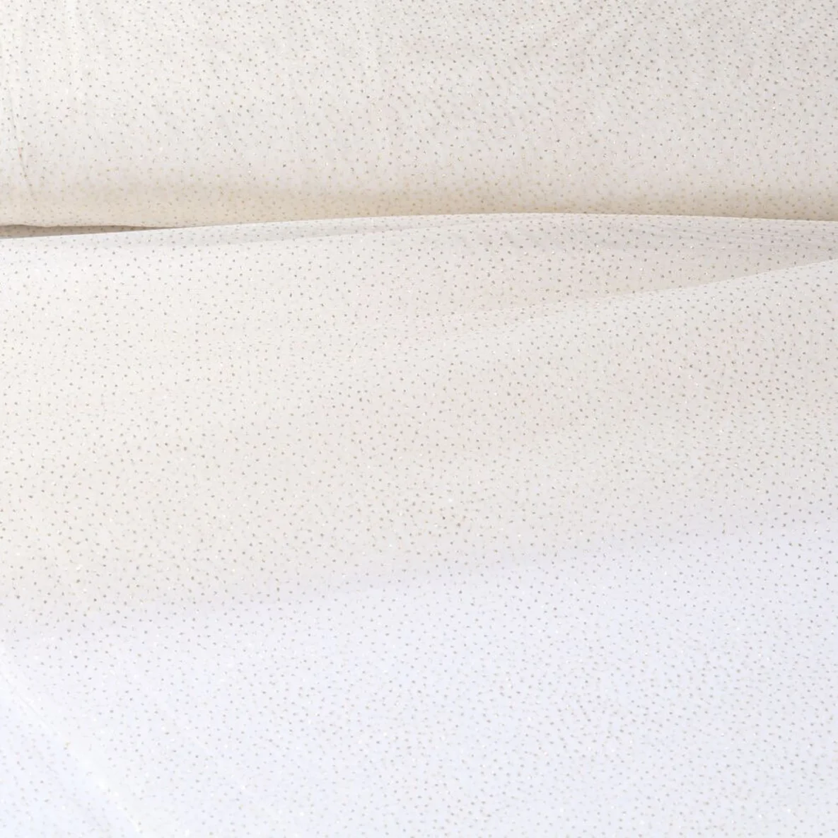 Softtüll Glitzer Gold Ecru