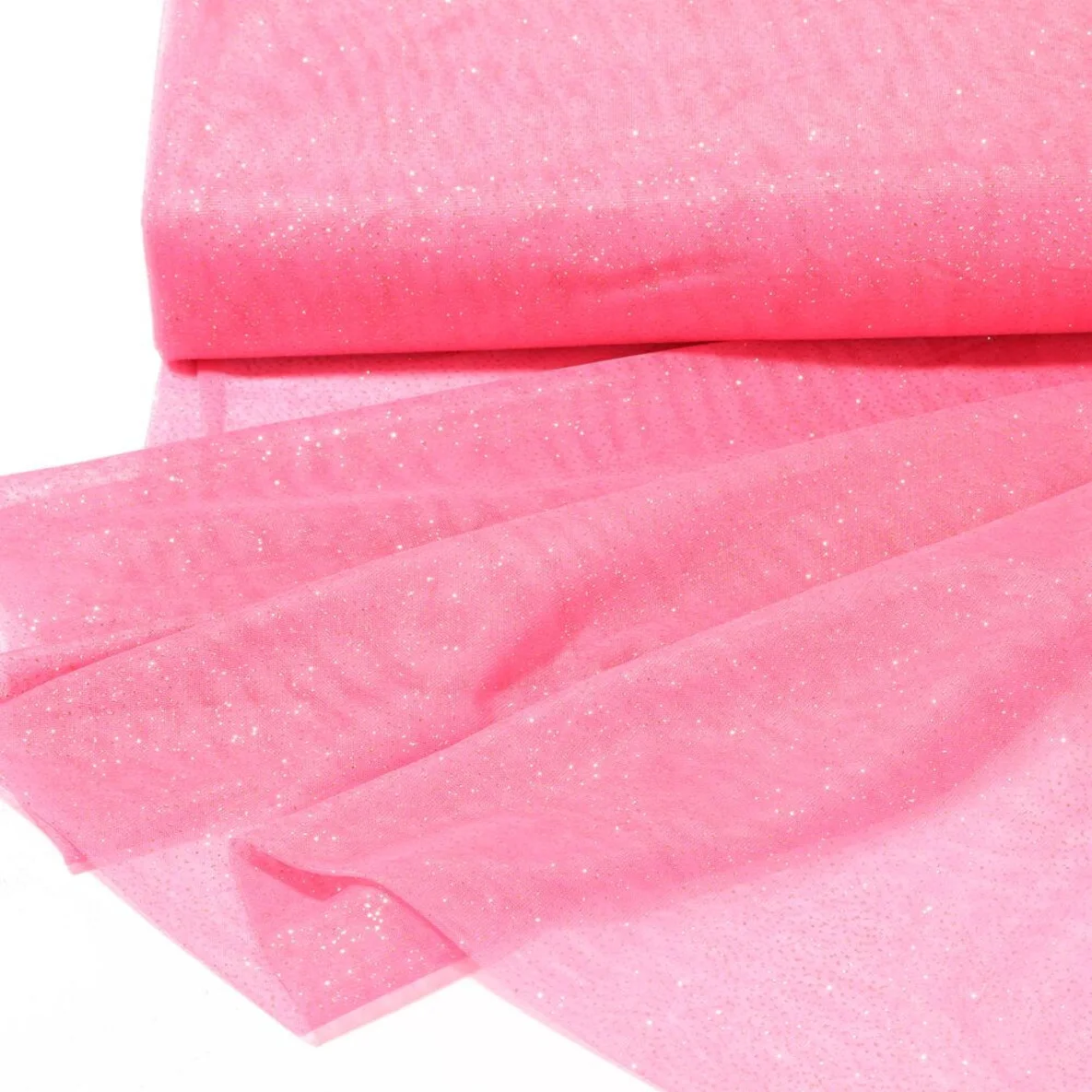 Softtüll Glitzer Gold Pink