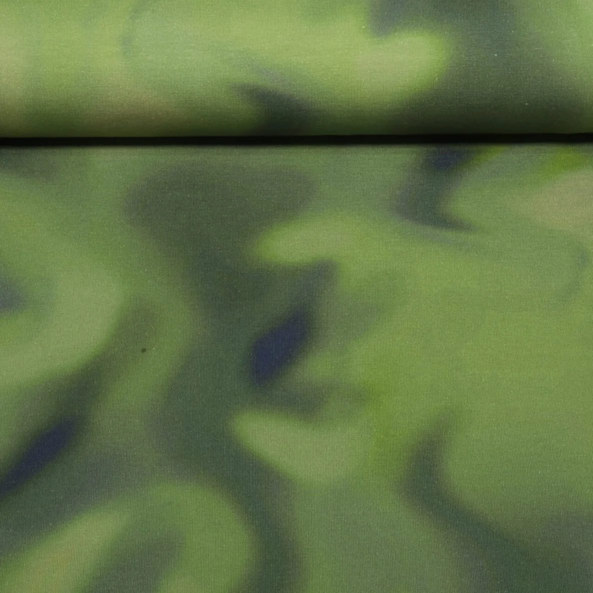 Sommersweat French Terry Batik Olivgrün