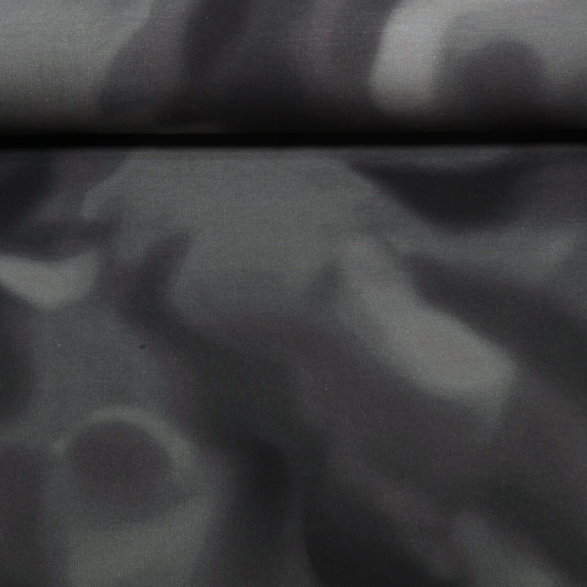 Sommersweat French Terry Batik Schwarz