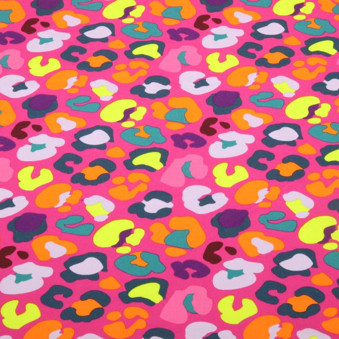 Sommersweat French Terry Buntes Leomuster Pink
