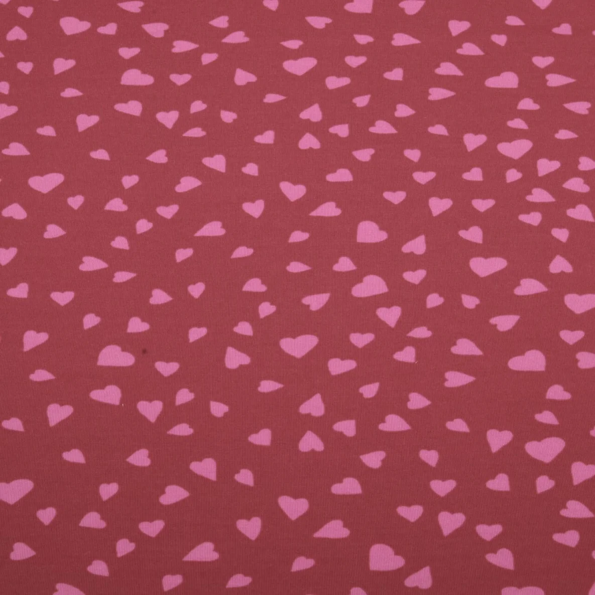Sommersweat French Terry Herzen Bordeaux
