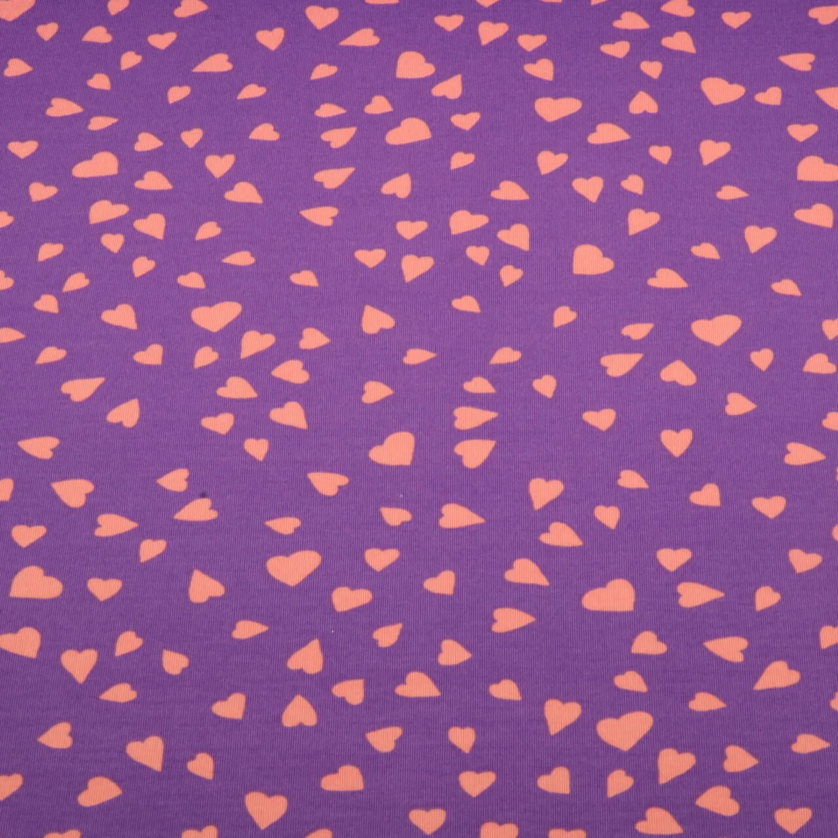 Sommersweat French Terry Herzen Lila