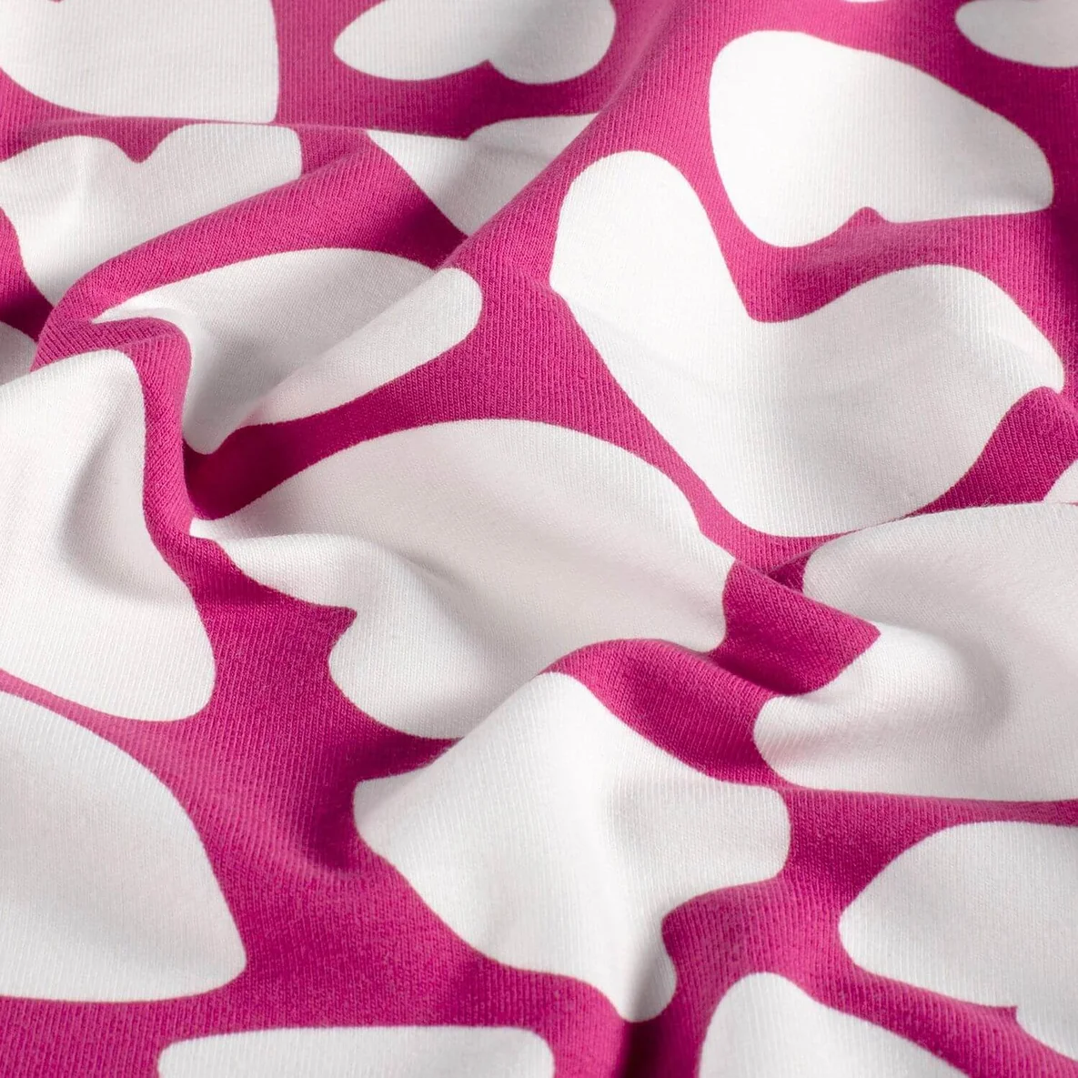 Sommersweat French Terry Herzen Pink