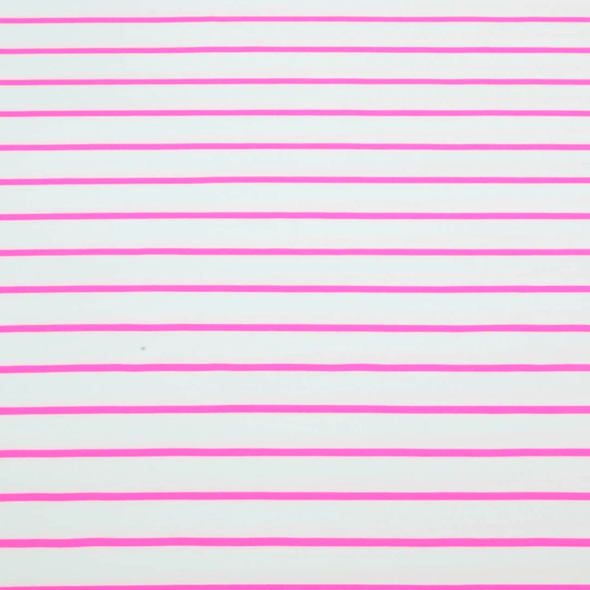 Sommersweat - French Terry Streifen Weiß Neon Pink
