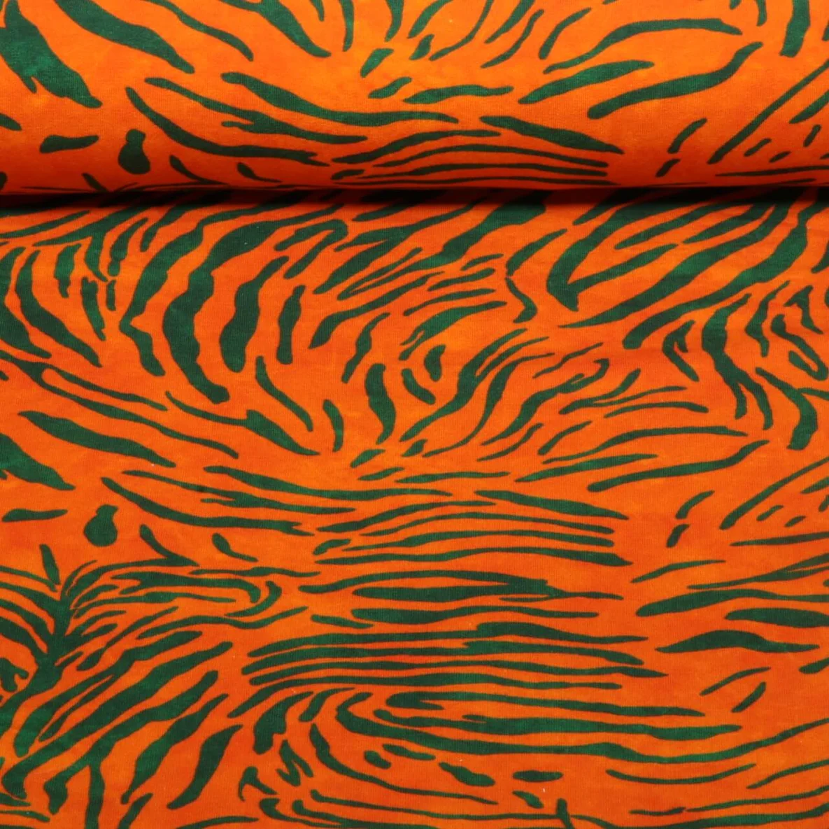 Sommersweat French Terry Zebra Orange