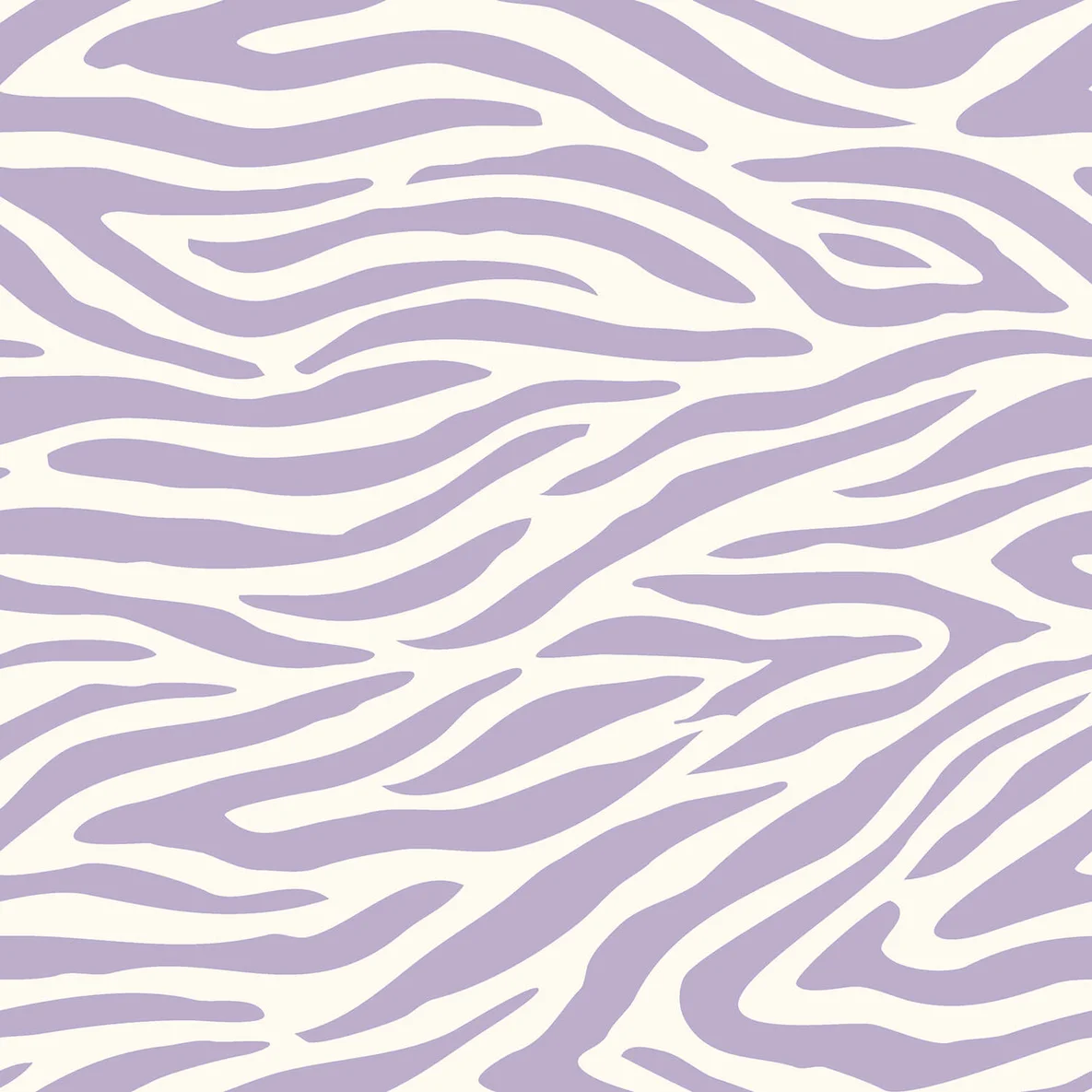Sommersweat Krepp Zebra Weiß Lila