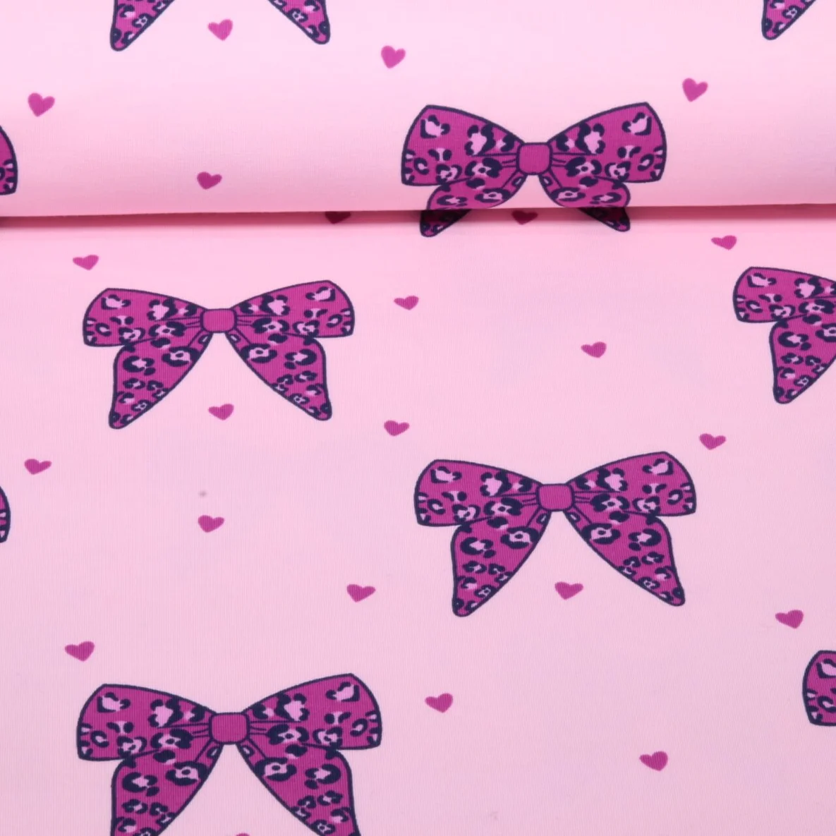 Sommersweat Leo Schleifen Rosa