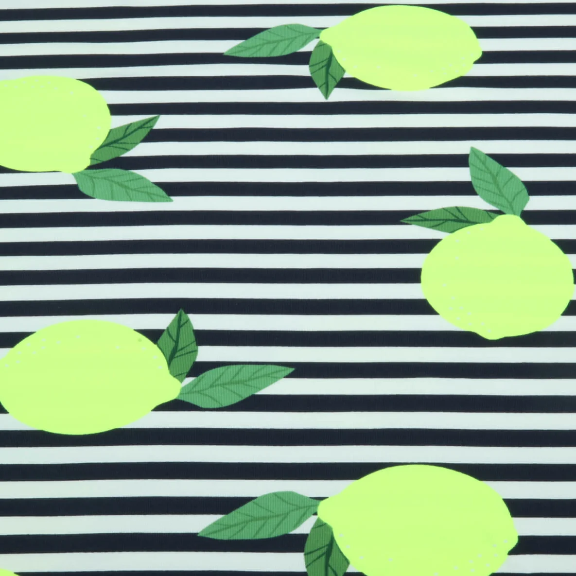 Sommersweat Streifen Neon Zitronen