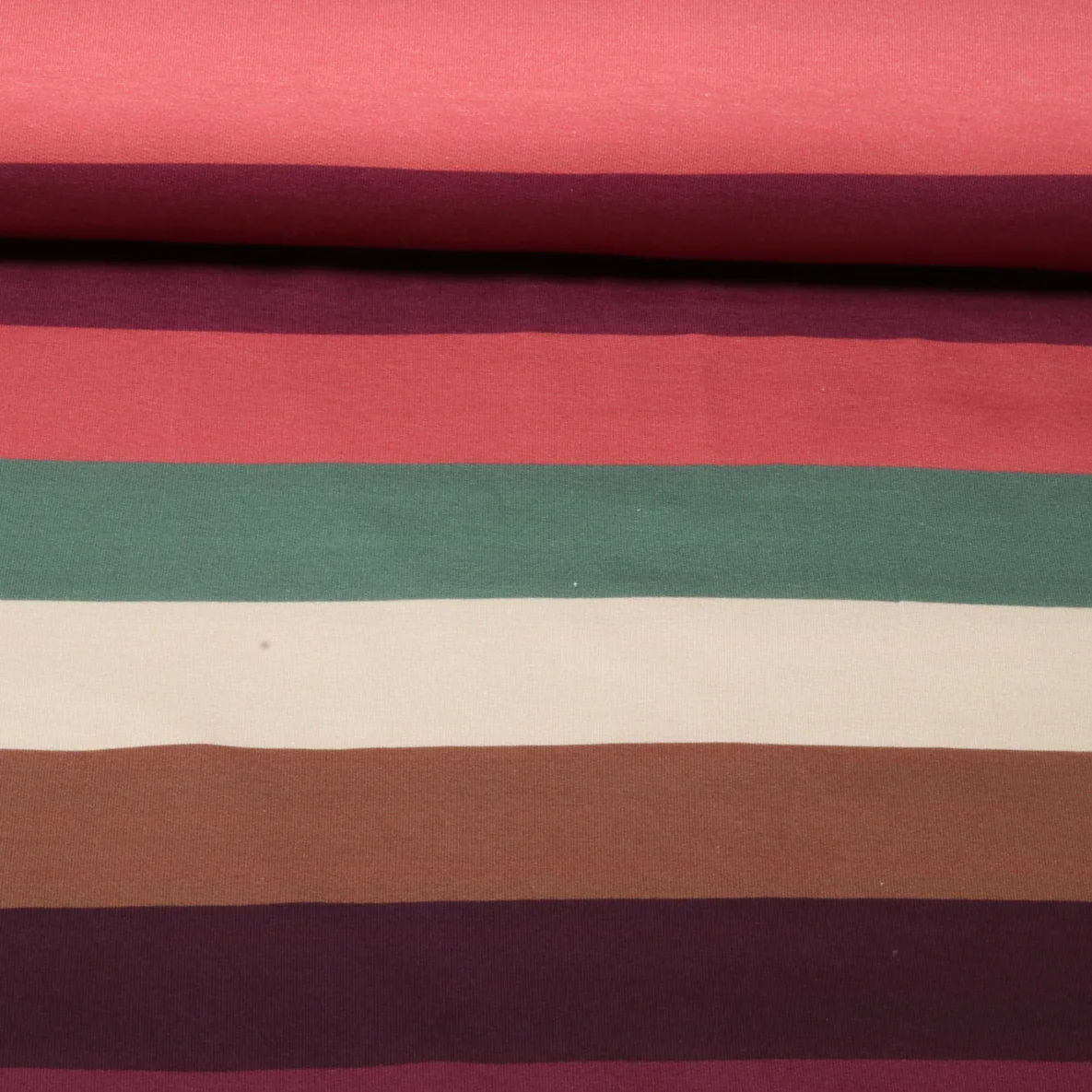 Sommersweat Streifen XL Grün Multicolor