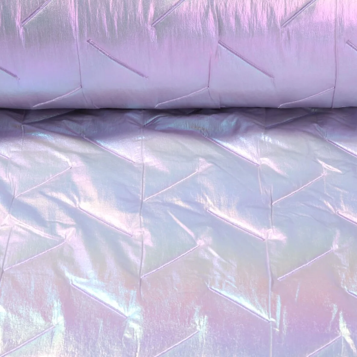 Steppstoff Flieder Metallic