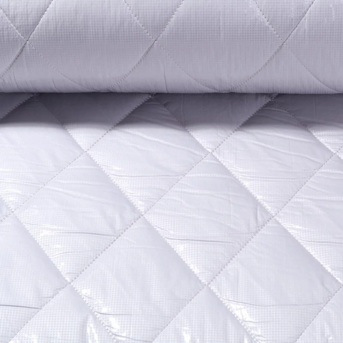 Steppstoff Rauten Grau 