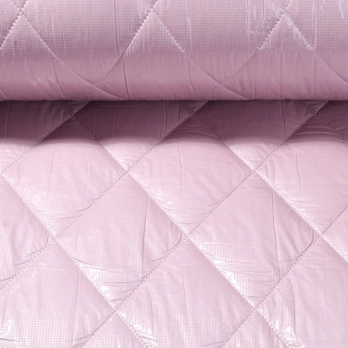 Steppstoff Rauten Rosa