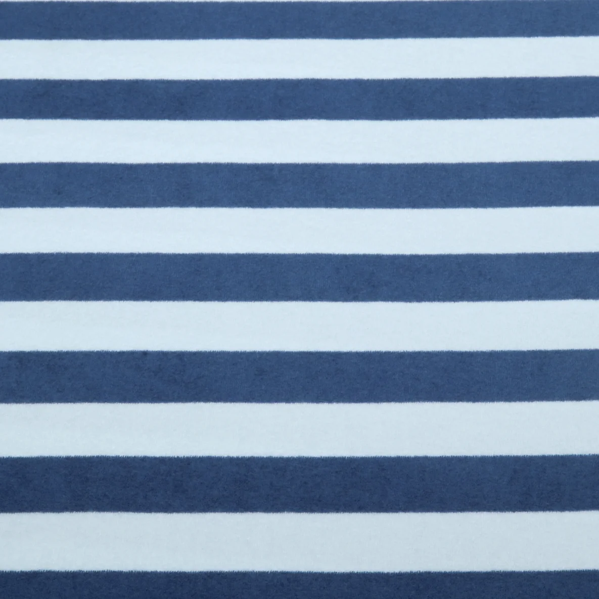 Stretch Frottee Blockstreifen Weiß Blau