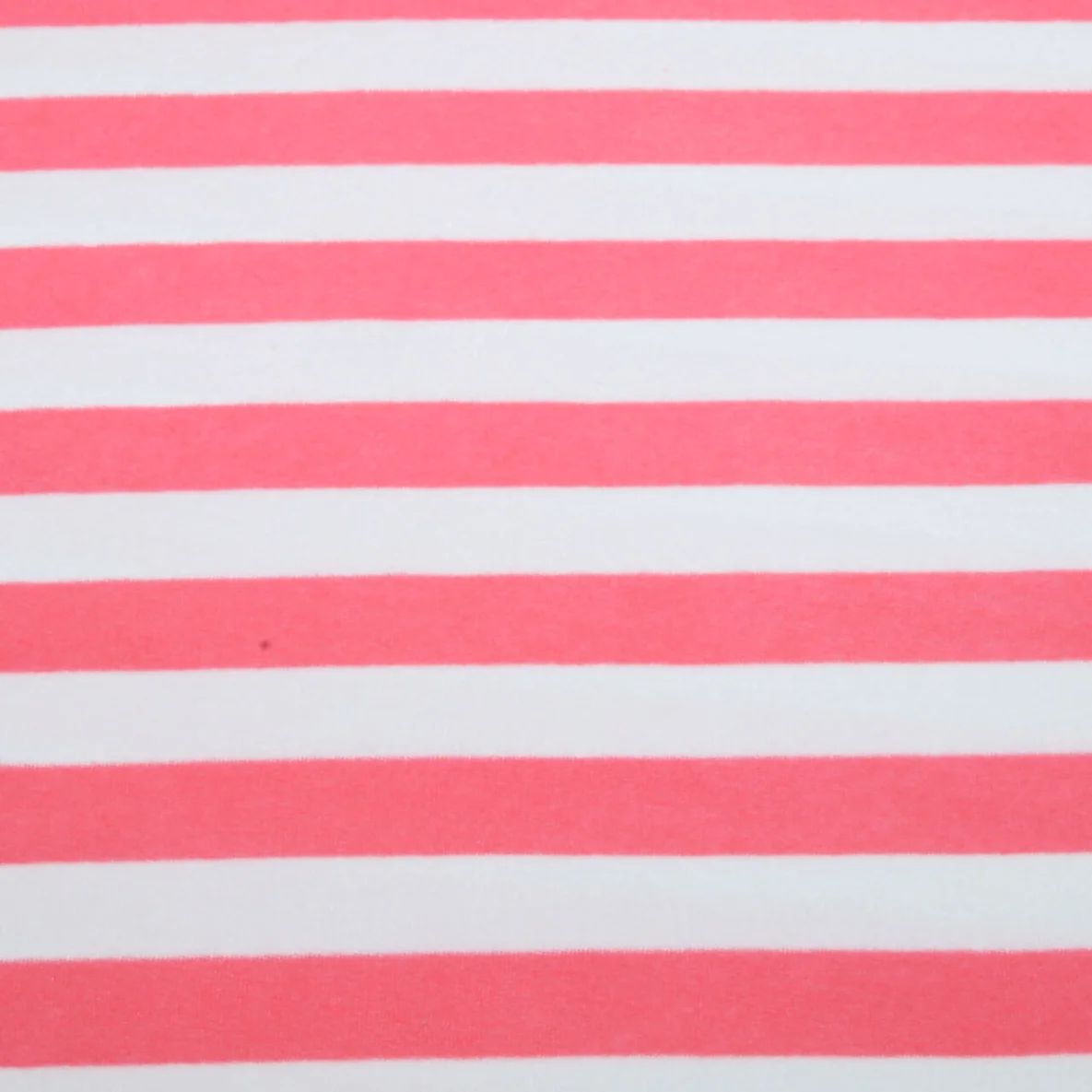Stretch Frottee Blockstreifen Weiß Pink