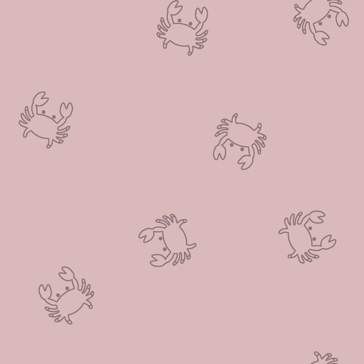 Stretch Frottee Krabben Altrosa