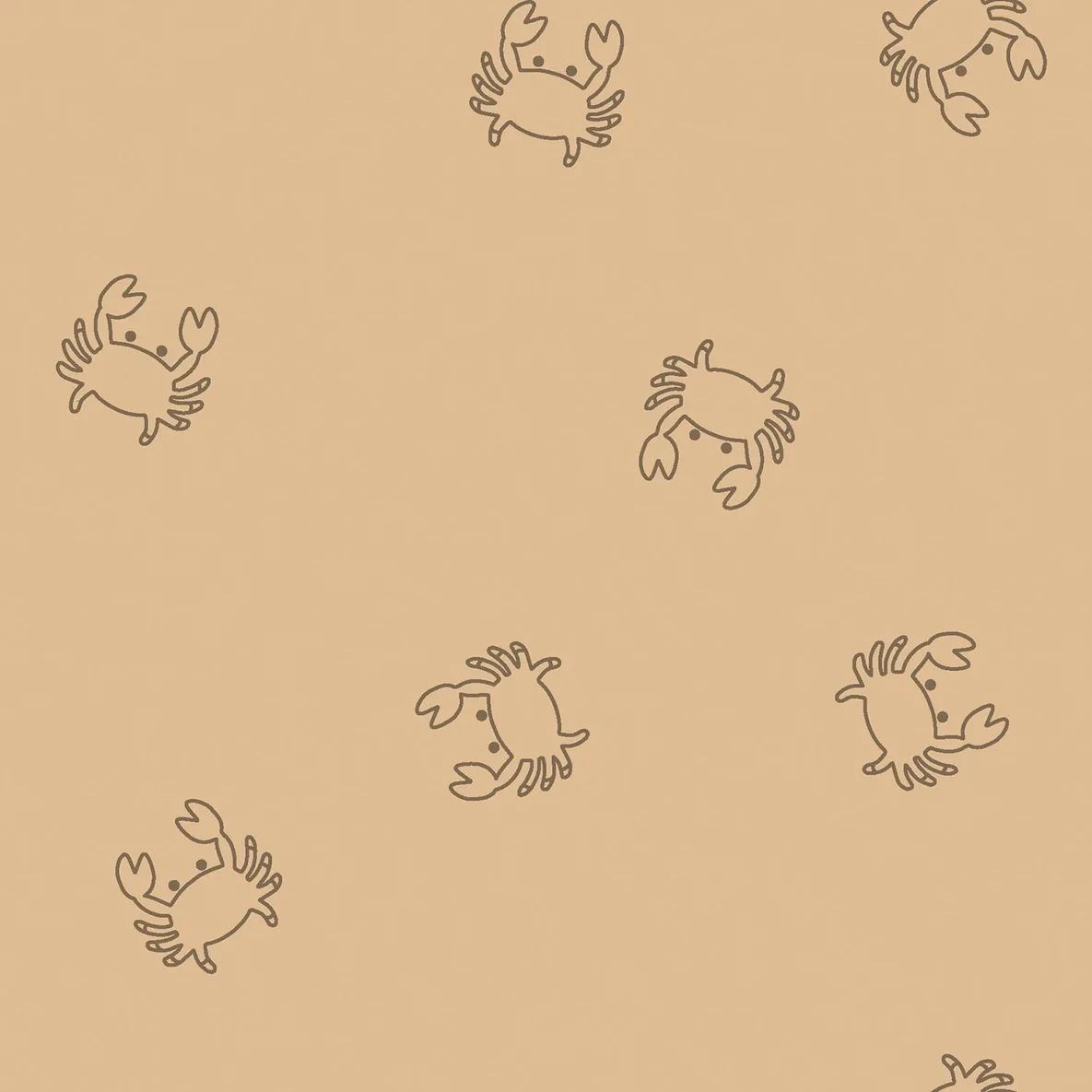 Stretch Frottee Krabben Gelb