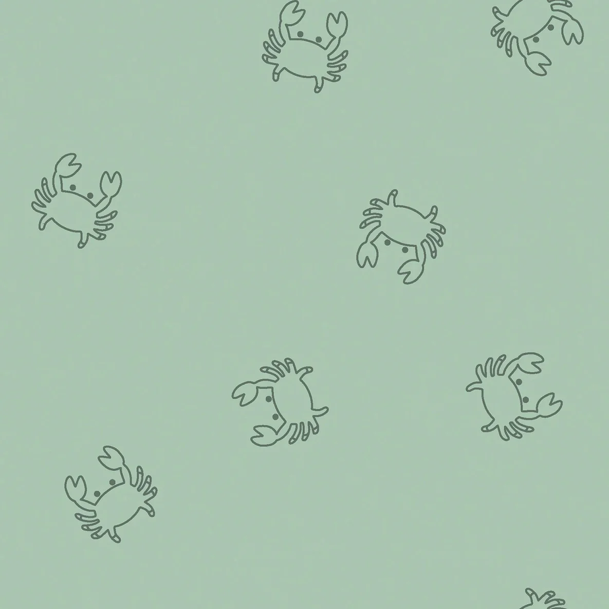 Stretch Frottee Krabben Mint