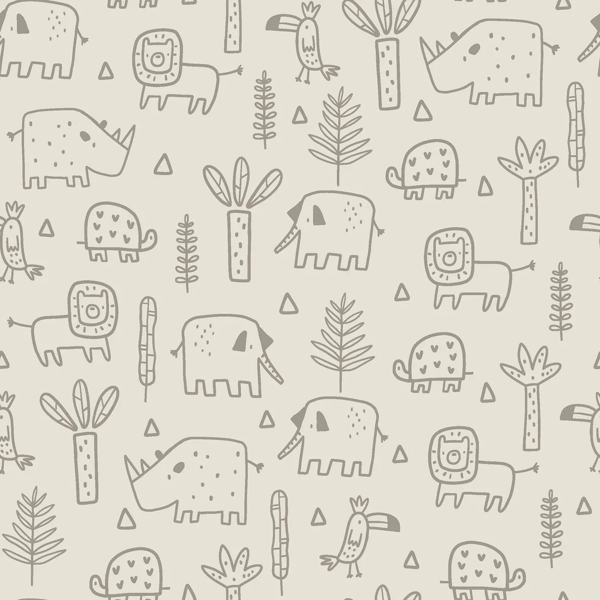 Stretch Frottee Tiere Sand