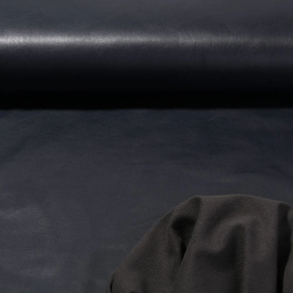 Stretch Kunstleder "Tara" Navy