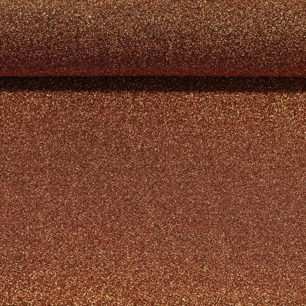 Stretch-Lurex Kupfer