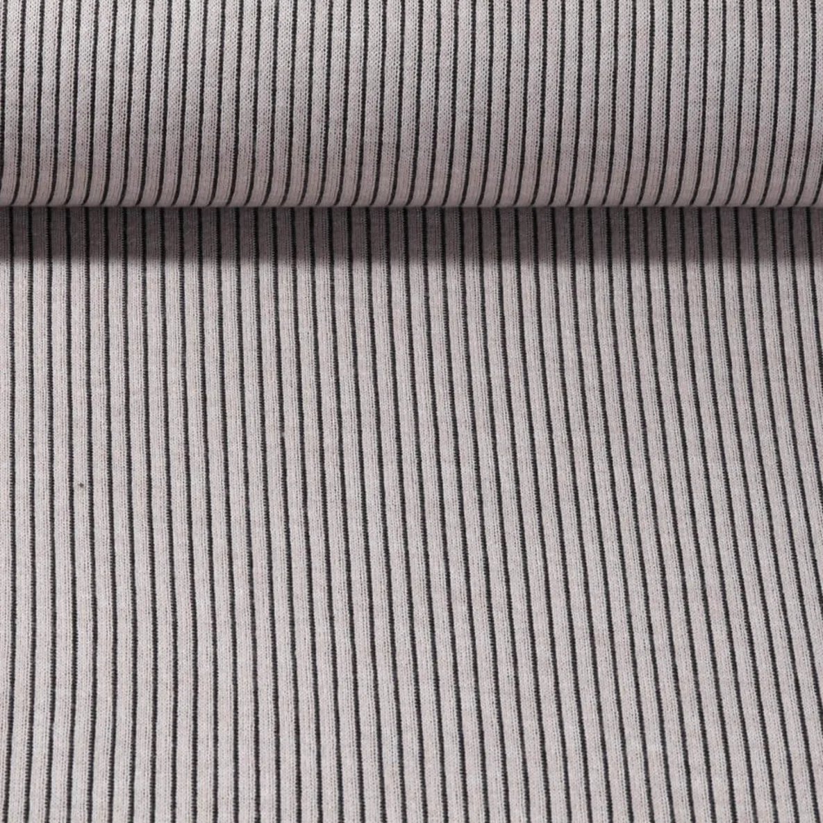 Strickjersey Gerippt Beige