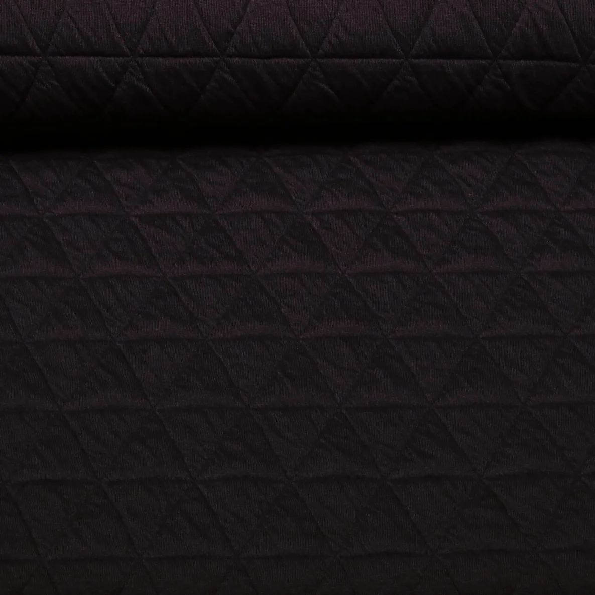 Strickjersey Gesteppt Dreiecke Dunkelbraun