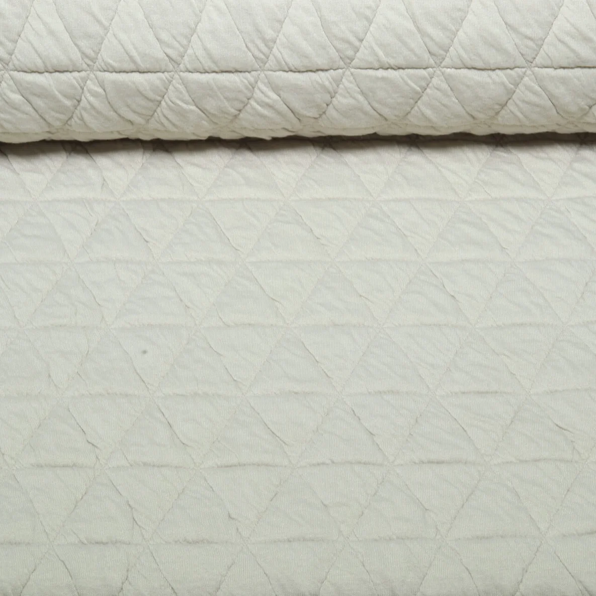 Strickjersey Gesteppt Dreiecke Sand