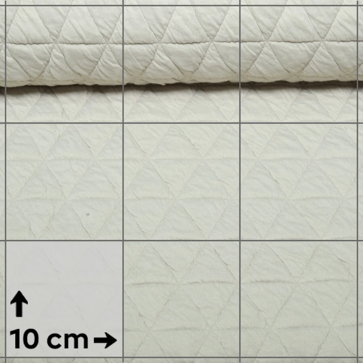 Strickjersey Gesteppt Dreiecke Sand