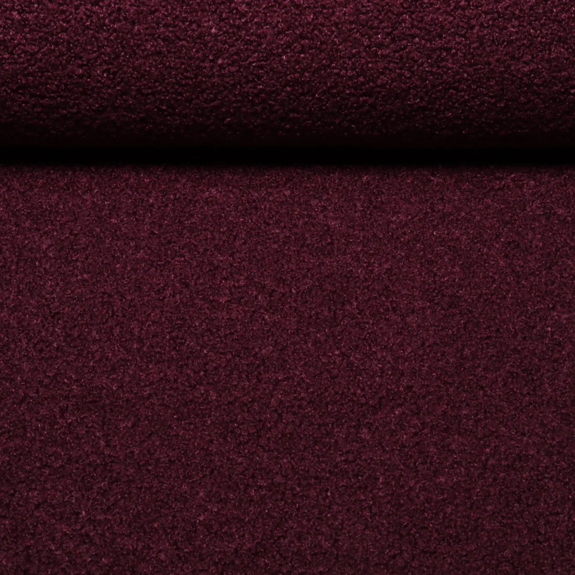 Sweat  Bouclé Uni Bordeaux