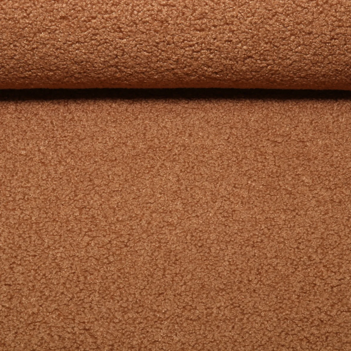 Sweat  Bouclé Uni Kupferbraun